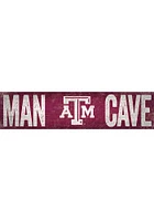 Texas A&M Aggies Man Cave 6x24 Sign - Maroon