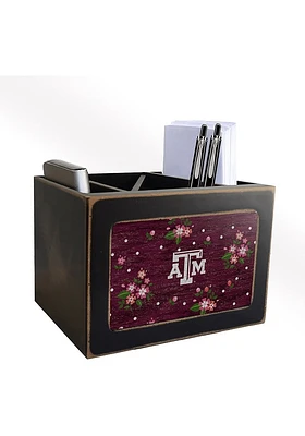 Texas A&M Aggies Floral Desktop Organizer Desk Accessory