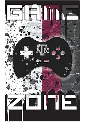 Texas A&M Aggies Grunge Game Zone Sign - Maroon