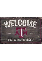 Texas A&M Aggies Welcome to our Home Sign - Maroon