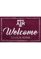 Texas A&M Aggies Team Welcome 11x19 Sign - Maroon