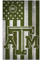 Texas A&M Aggies 11x19 OHT Military Flag Sign - Maroon