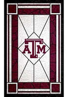 Texas A&M Aggies Stained Glass Sign - Maroon