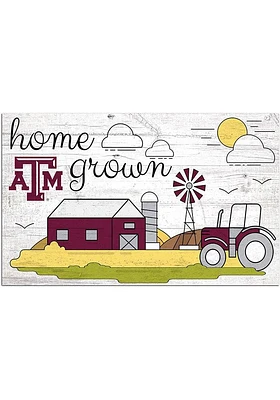 Texas A&M Aggies Home Grown Sign - Maroon