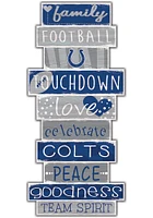 Indianapolis Colts Celebrations Stack 24 Inch Sign - Blue