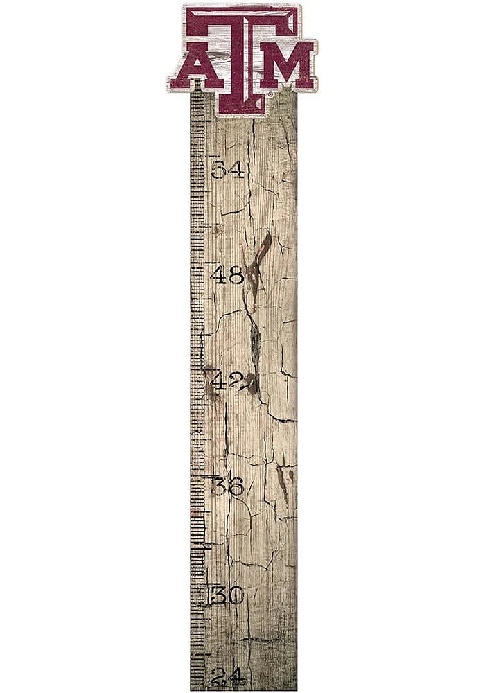 Texas A&M Aggies Growth Chart Sign - Maroon