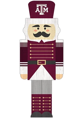 Texas A&M Aggies 31 Inch Nutcracker Leaner Sign - Maroon
