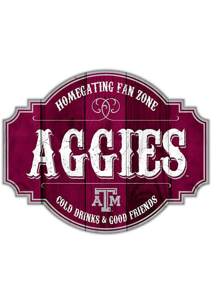 Texas A&M Aggies 24 Inch Homegating Tavern Sign - Maroon