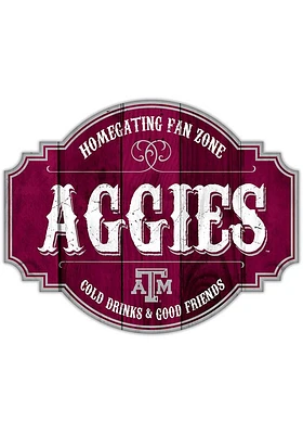 Texas A&M Aggies 24 Inch Homegating Tavern Sign - Maroon