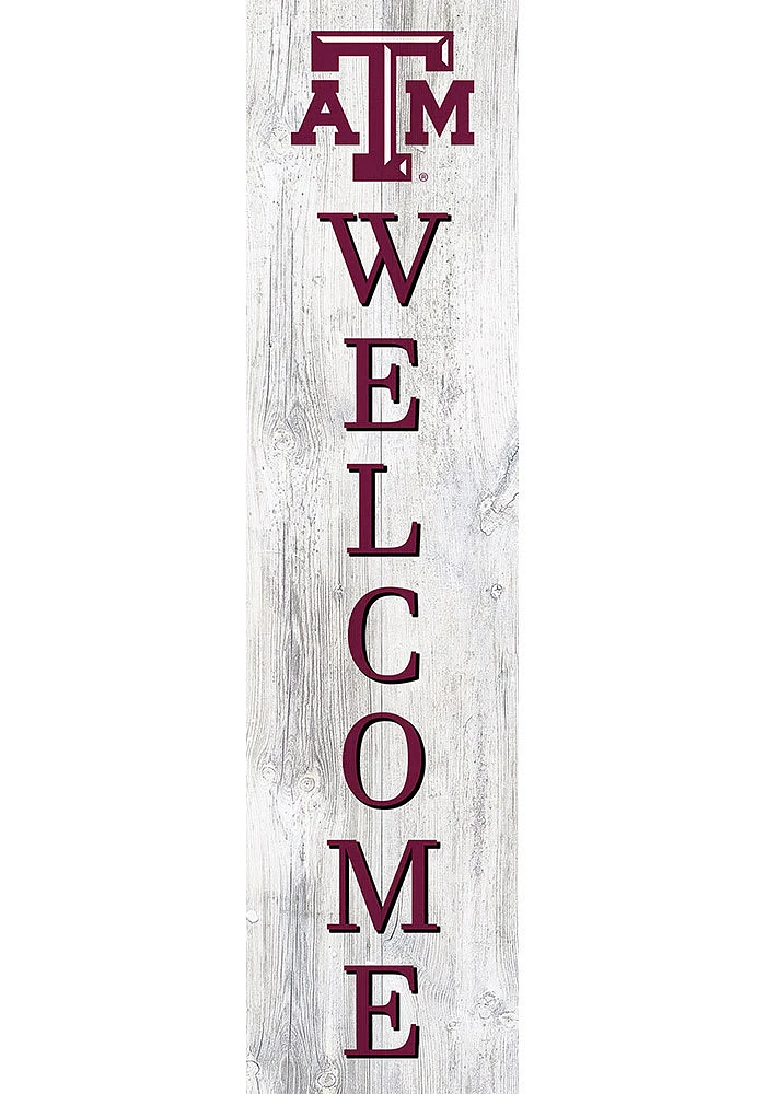 Texas A&M Aggies 48 Inch Welcome Leaner Sign - Maroon