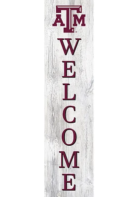 Texas A&M Aggies 48 Inch Welcome Leaner Sign - Maroon