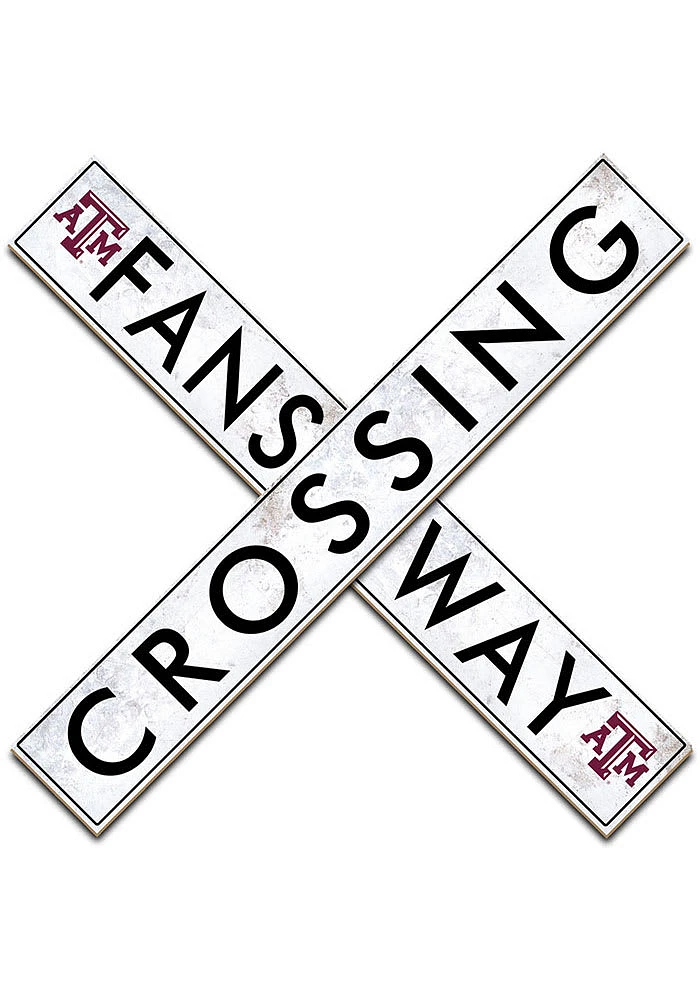 Texas A&M Aggies 48 Inch Fans Way Crossing Wall Art