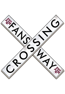 Texas A&M Aggies 48 Inch Fans Way Crossing Wall Art