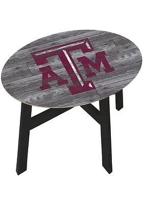 Texas A&M Aggies Logo Heritage Side Maroon End Table