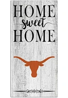 Texas Longhorns Home Sweet Home Whitewashed Sign - Burnt Orange