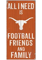 Texas Longhorns Football Friends and Family Sign - Burnt Orange