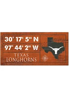 Texas Longhorns Horizontal Coordinate Sign - Burnt Orange