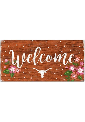 Texas Longhorns Welcome Floral Sign - Burnt Orange