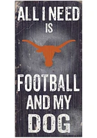 Texas Longhorns Football and My Dog Sign - Burnt Orange