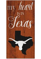 Texas Longhorns My Heart State Sign - Burnt Orange