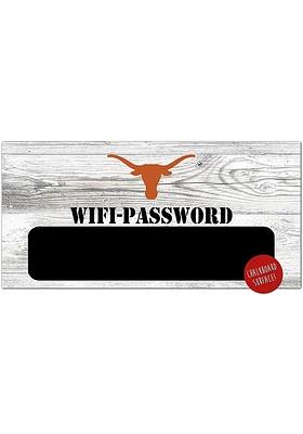 Texas Longhorns Wifi Password 6x12 Sign - Burnt Orange