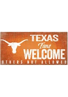 Texas Longhorns Fans Welcome 6x12 Sign - Burnt Orange