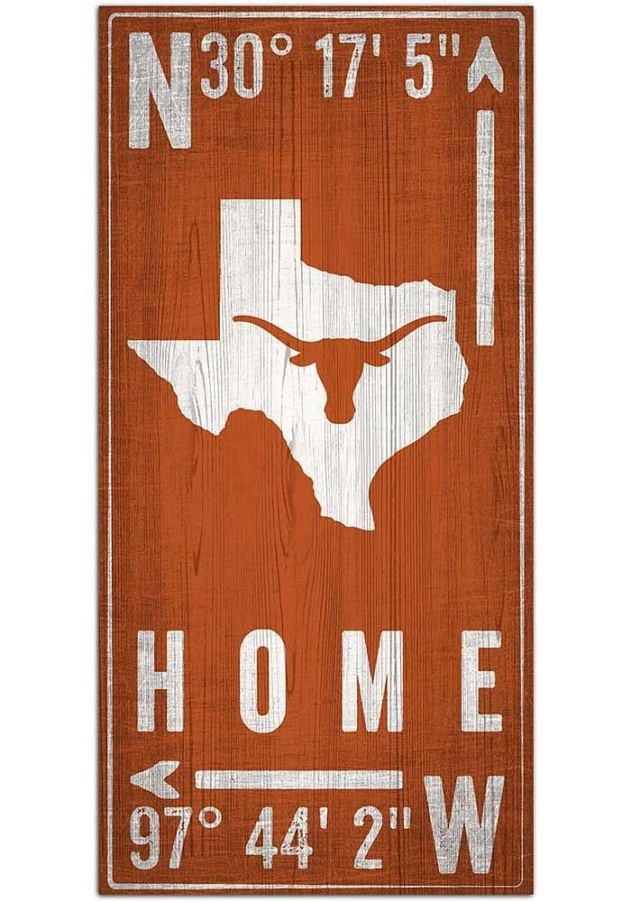 Texas Longhorns Coordinate Sign - Burnt Orange