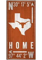 Texas Longhorns Coordinate Sign - Burnt Orange