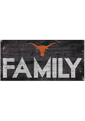 Texas Longhorns Family 6x12 Sign - Burnt Orange