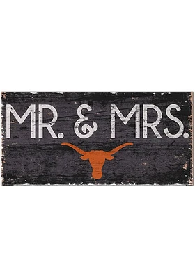 Texas Longhorns Mr and Mrs Sign - Burnt Orange