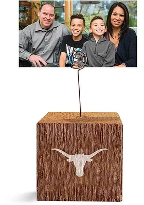 Texas Longhorns Block Spiral Photo Holder Burnt Orange Desk Accessory