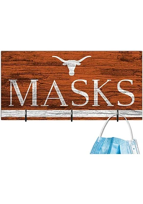 Texas Longhorns Team Color Mask Holder Sign - Burnt Orange