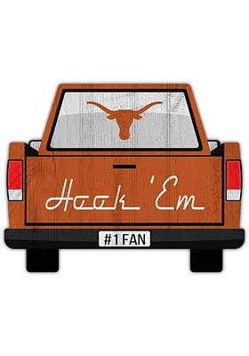 Texas Longhorns Truck Back Cutout Sign - Burnt Orange
