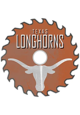 Texas Longhorns Rust Circular Saw Sign - Burnt Orange