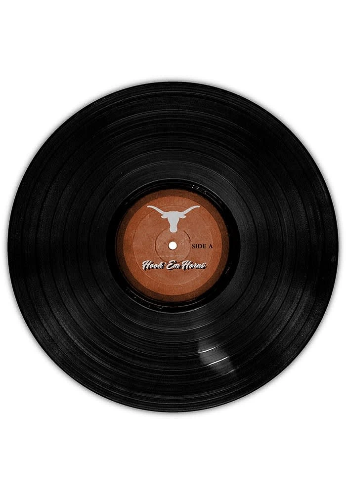 Texas Longhorns 12 Inch Vinyl Circle Sign - Burnt Orange