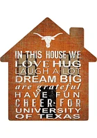 Texas Longhorns 12 inch House Sign - Burnt Orange