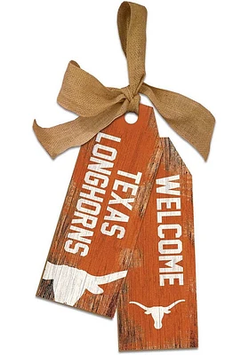 Texas Longhorns Team Tags Sign - Burnt Orange