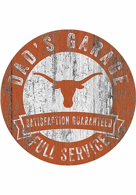 Texas Longhorns Dads Garage Sign - Burnt Orange