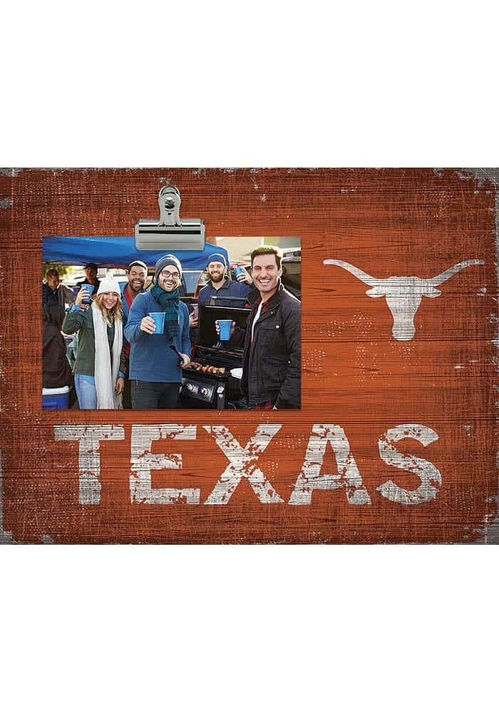 Texas Longhorns Team Clip Picture Frame - Burnt Orange
