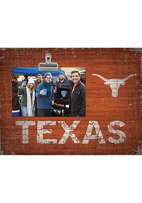 Texas Longhorns Team Clip Picture Frame - Burnt Orange