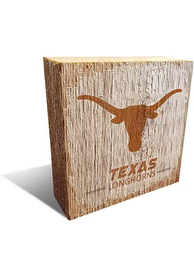 Texas Longhorns Logo Block Sign - Burnt Orange