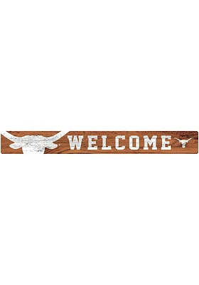 Texas Longhorns Welcome Strip Sign - Burnt Orange
