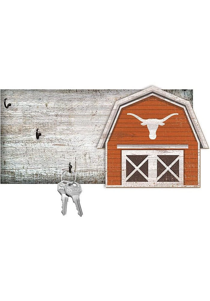 Texas Longhorns Team Barn Key Holder Sign - Burnt Orange