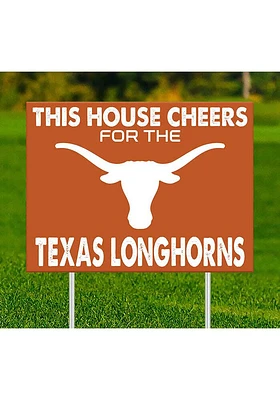 Texas Longhorns This House Cheers For Yard Sign - Burnt Orange