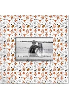 Texas Longhorns Floral Pattern Picture Frame - Burnt Orange
