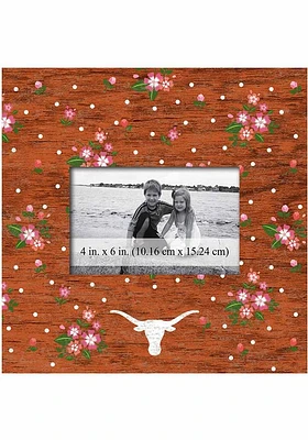 Texas Longhorns Floral Picture Frame - Burnt Orange