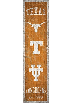 Texas Longhorns Heritage Banner 6x24 Sign - Burnt Orange
