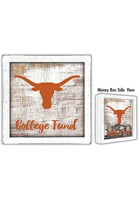 Texas Longhorns College Fund Box Sign - Burnt Orange