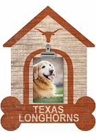 Texas Longhorns Dog Bone House Clip Picture Frame - Burnt Orange