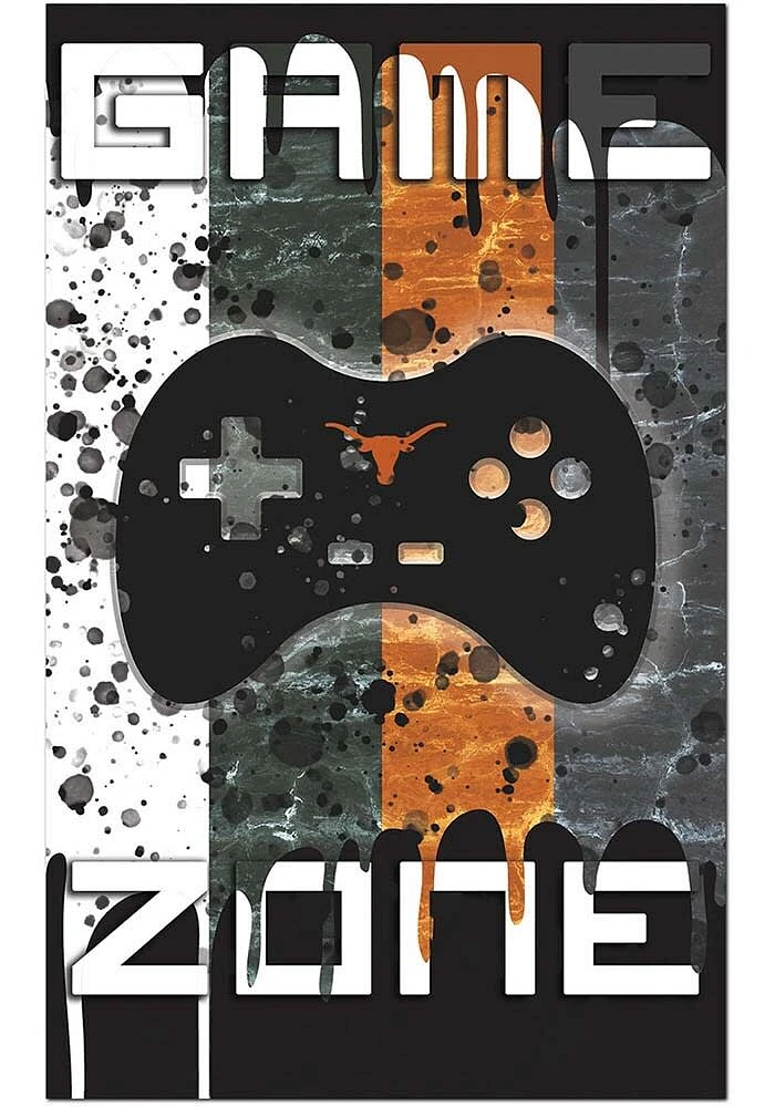 Texas Longhorns Grunge Game Zone Sign - Burnt Orange
